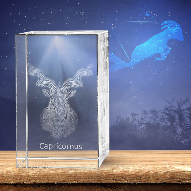 Capricorn 3D Crystal
