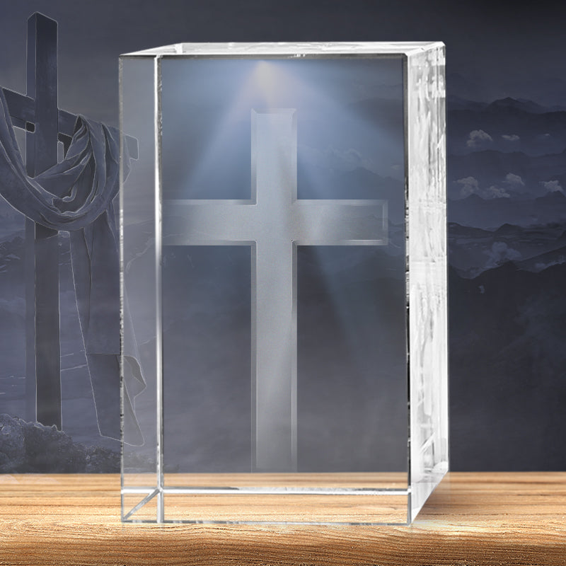 Christian Cross 3D Crystal