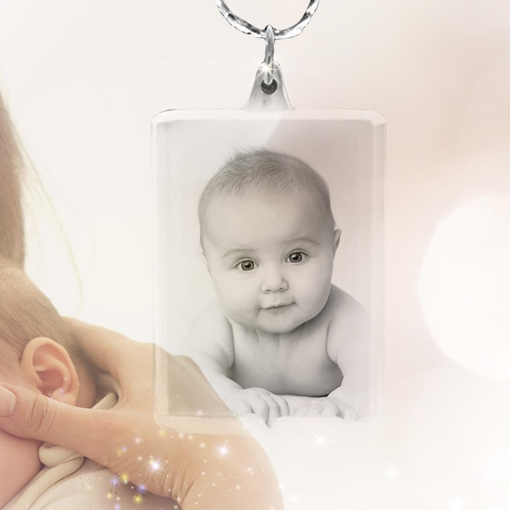 2D Photo Crystal Necklace - Square - The best 3D crystal gifts in the world!
