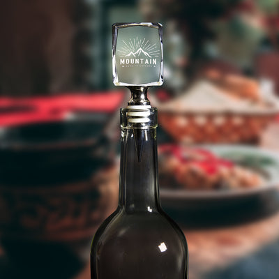 3D Crystal Wine Bottle Stopper - Rectangle - The best 3D crystal gifts in the world!